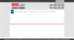 Desktop Screenshot of mkcartaxi.sk